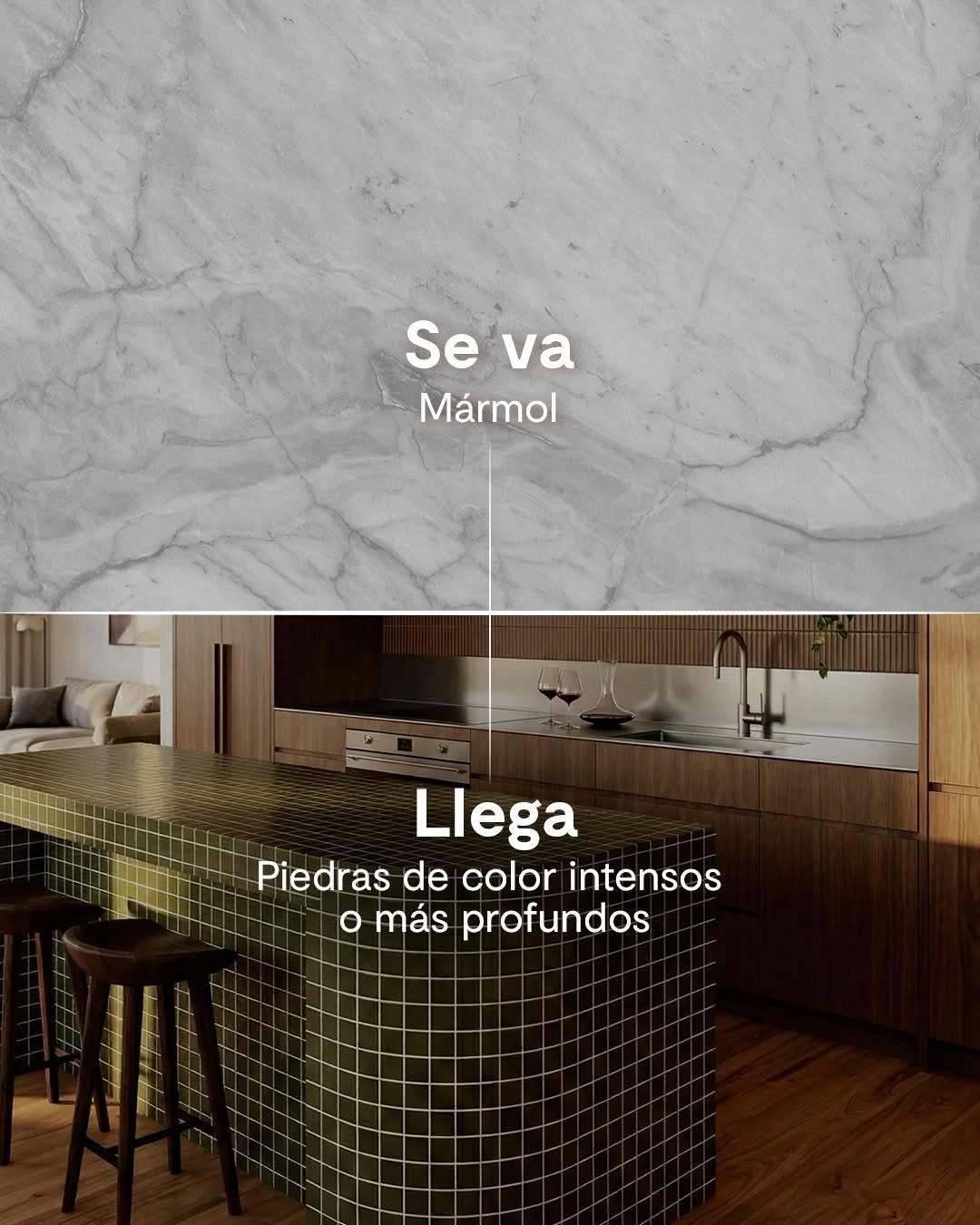 Cocina remodelada con materiales contemporáneos